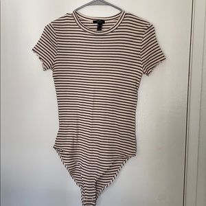 Striped bodysuit